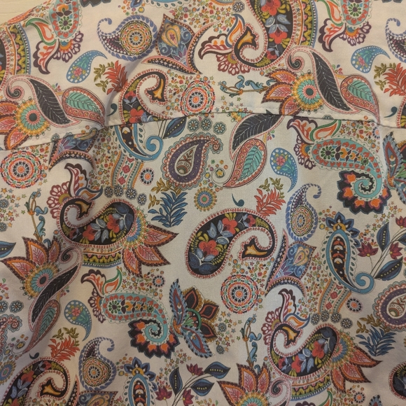 Olymp Level 5 Body Fit Paisley Dress Shirt 100% Cotton 14.5/37 EUC! - Picture 13 of 16